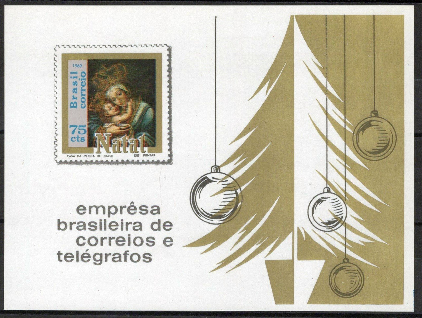 Brazil 1147 MNH Christmas Madonna & Child Painting ZAYIX 061223SM61M