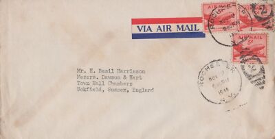 US Air Mail 15c Rate Rochester NY to Uckfield England ZAYIX 031923SM90