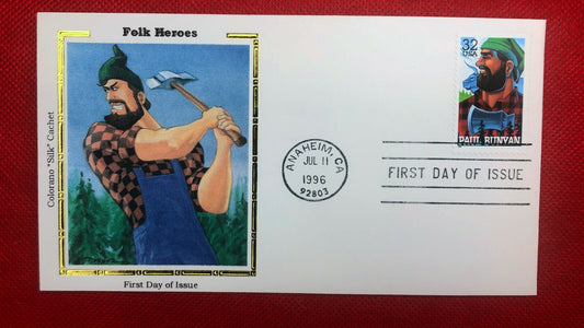 1996 US Colorano FDC #3084 Folk Heroes Folklore Paul Bunyan ZAYIX 010622SM51