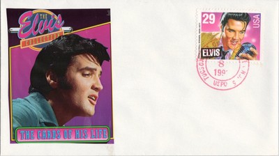 US 2721 FDC Elvis Bubble Gum Cards His Life Wrapper cachet ZAYIX 060722SM40