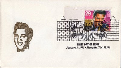 US 2721 FDC Elvis Gold Headshot cachet 12 of 97 - Memphis ZAYIX 060722SM59