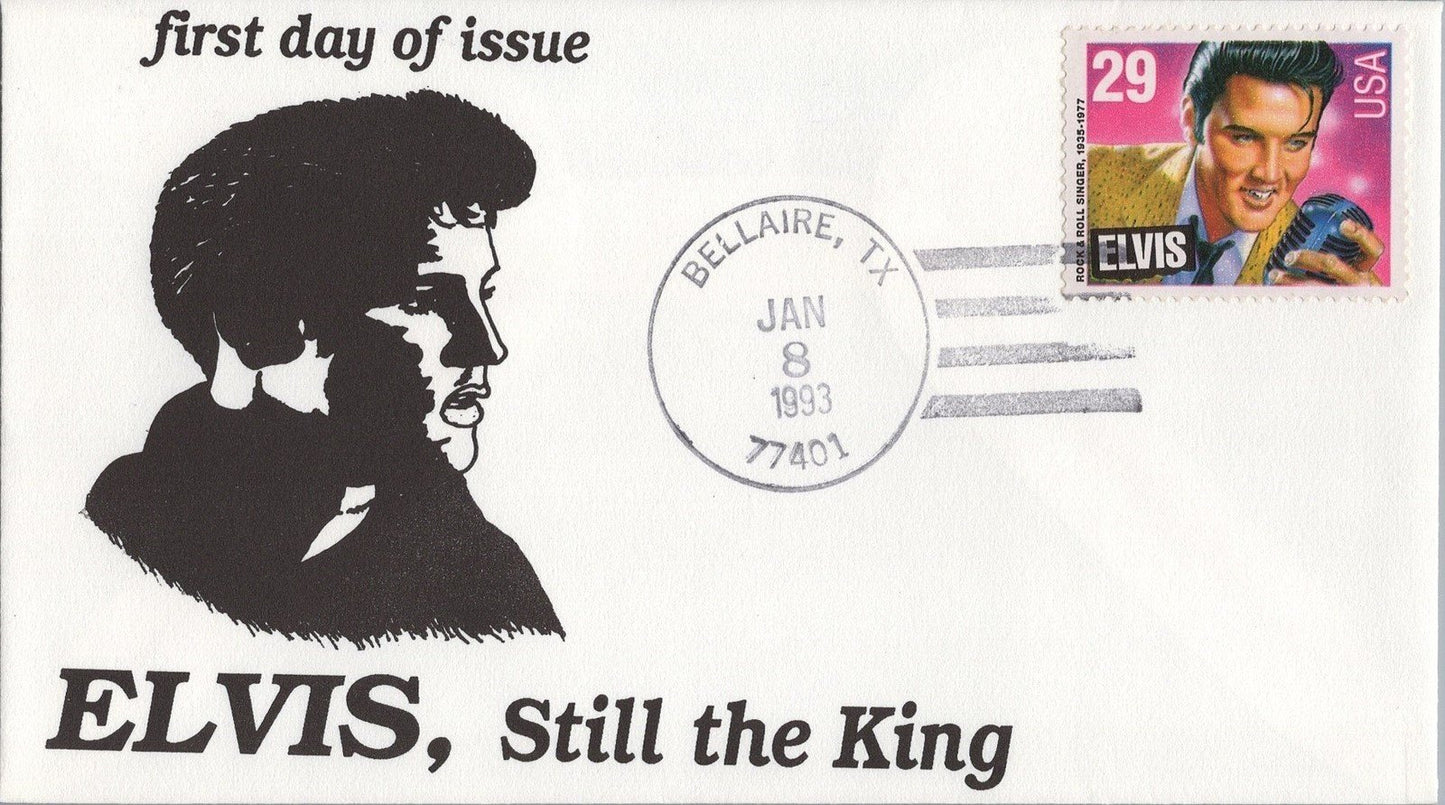 US 2721 FDC Elvis Presley Pugh Cachet - Still the King - Bellaire Texas ZAYIX 060722SM57