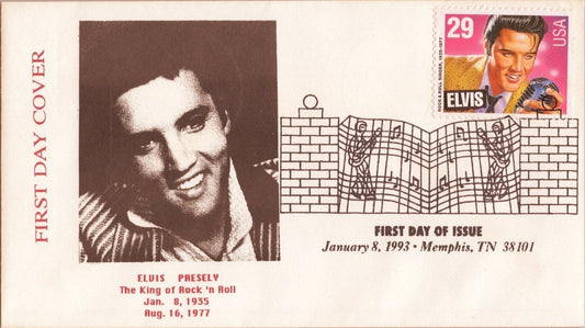 US 2721 FDC Elvis Presley Rock & Roll King, Young Portrait, Memphis ZAYIX STAMPS