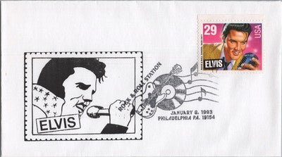 US 2721 FDC Elvis Fantasy Stamp cachet Rock & Rol ZAYIX 060722SM78