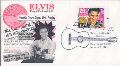 US 2721 FDC Elvis Presley - Paul Johnson Limited Edition cachet ZAYIX 060722SM60