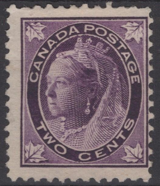 Canada 68 MNG 2c purple Royalty Queen Victoria ZAYIX 121022S114