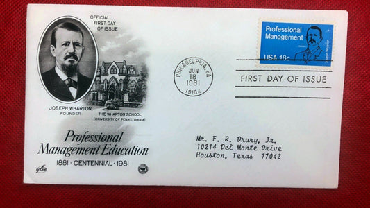1981 US 1920 Art Craft FDC Professional Management Education ZAYIX 010522SM158M