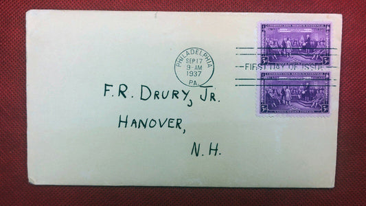 1937 FDC 798 Philadelphia Cancel Constitution Sesquicentennial ZAYIX 010522SM128