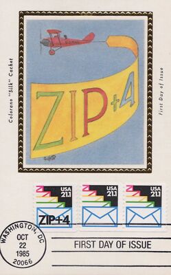 US Colorano FDC Maxi Card UA 21.3 cent Zip + 4 Coil Stamp ZAYIX 0924M0066