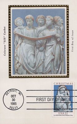 US Colorano FDC Maxi Card UA Christmas Madonna & Child Sculpture ZAYIX 0924M0070