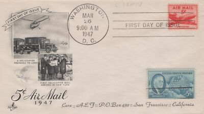 US C33-2 FDC Art Craft cachet single with 5c FDR Freedoms ZAYIX 101323USF17