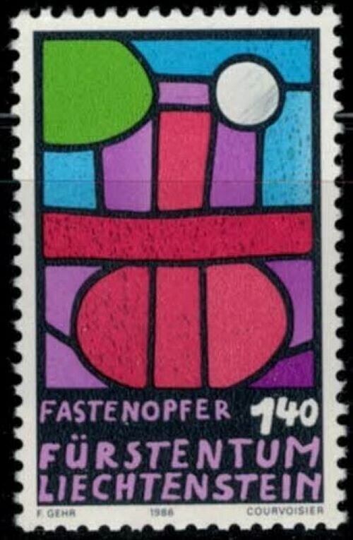 ZAYIX Liechtenstein 843 MNH Religion Christianity - Fasting Sacrifice 031822S17
