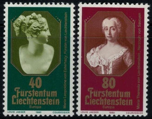 ZAYIX Liechtenstein 685-686 MNH Royalty - Europa CEPT 031622-S76