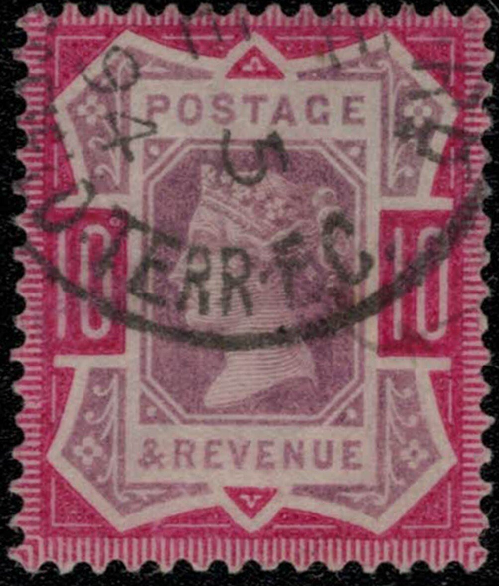 Great Britain 121 used 1890 10p carmine rose & lilac, Victoria ZAYIX 031922S15