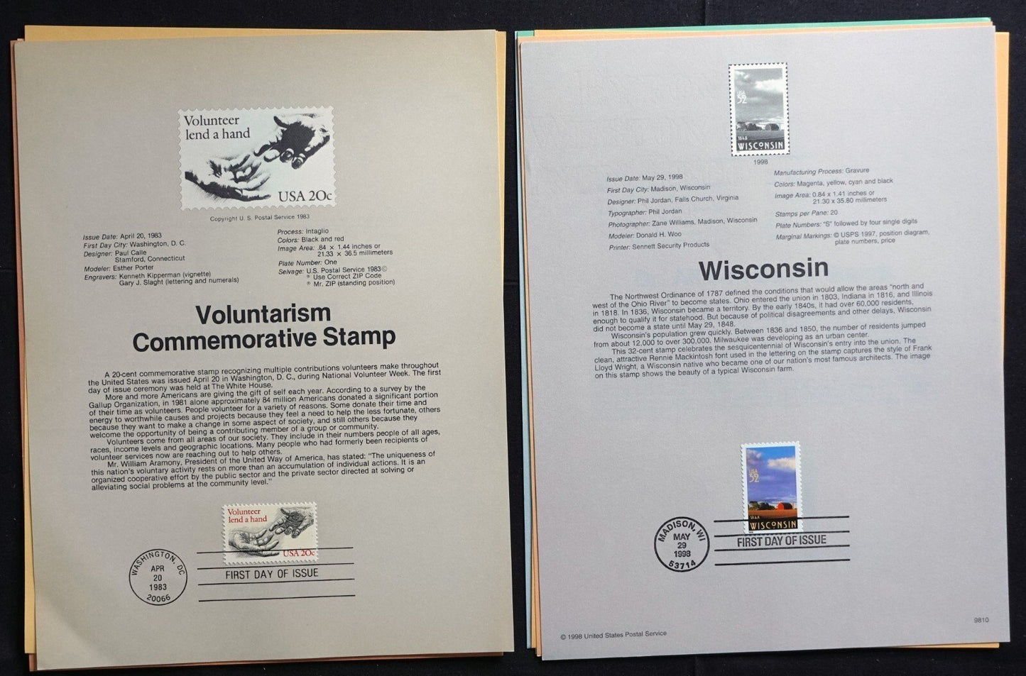 20 Different Random Pick USPS Souvenir Pages First Day Postmark 051723SL14 ZAYIX