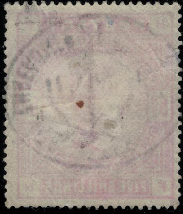 Great Britain 108 5sh car rose used Victoria wide margin good PM ZAYIX 031922S10