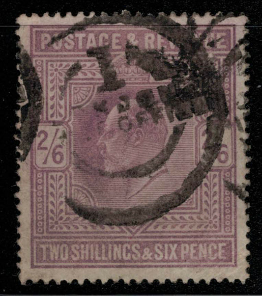 Great Britain 139 used 1902 2sh6p lilac - Edward VII - CV $150 ZAYIX 031922S26