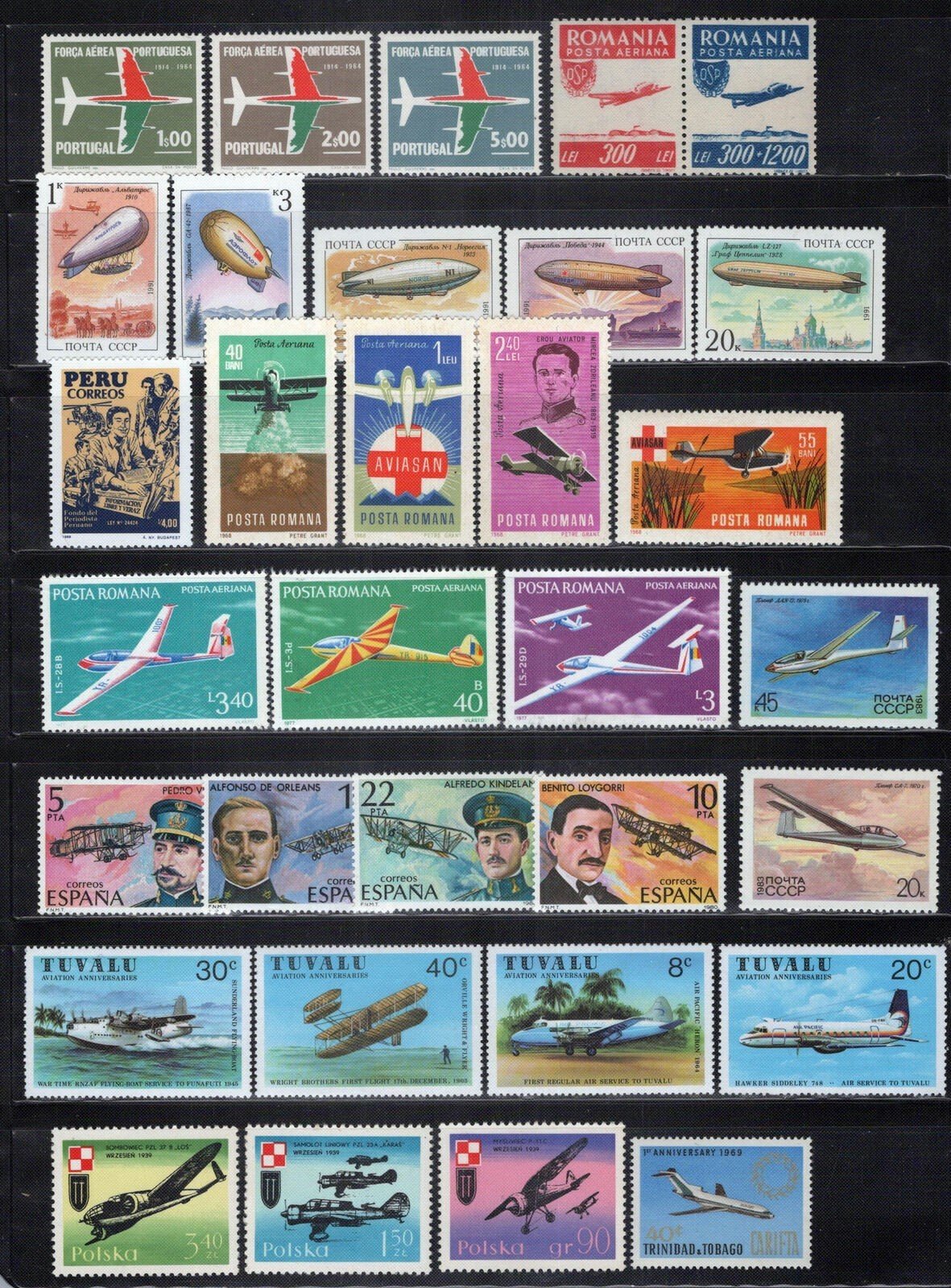 Aviation Collection Most MNH Airplanes Transportation ZAYIX 0124S0315