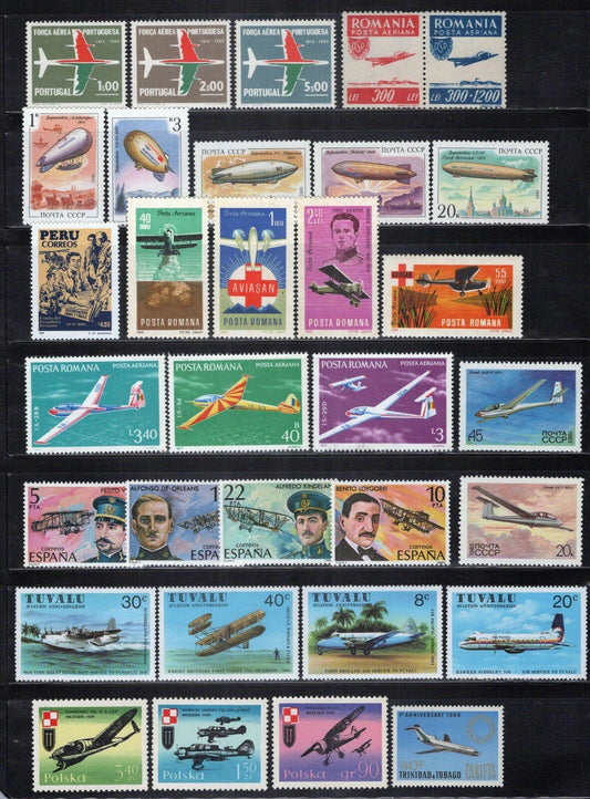 Aviation Collection Most MNH Airplanes Transportation ZAYIX 0124S0315