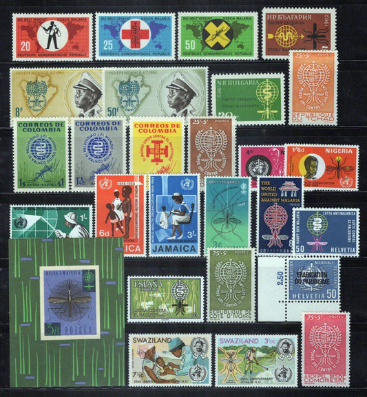 Malaria Collection Mint Insects Medical Nurses Mosquitoes ZAYIX 0224S0006
