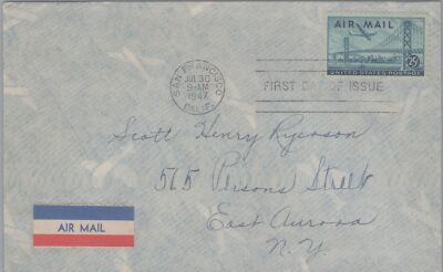 US C36 FDC no cachet mailed to New York ZAYIX 101323USF34