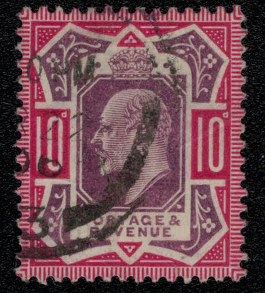 Great Britain 137 used 1902 10p carmine & dull purple Edward VII ZAYIX 031922S24