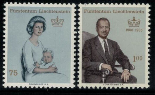 ZAYIX Liechtenstein 404/410 MNH Royalty Princess Gina Prince Joseph II 031622S51