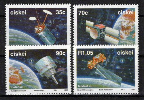 South Africa Ciskei 191-194 MNH Space Satellites Communication ZAYIX 0424S0062M