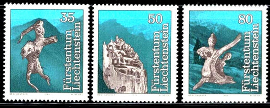 ZAYIX Liechtenstein 781-783 MNH Fairy Tales Folklore Illustrations Art 031822S11