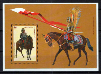 Antigua & Barbuda MNH Horses Equine French Calvary ZAYIX 0125M0150