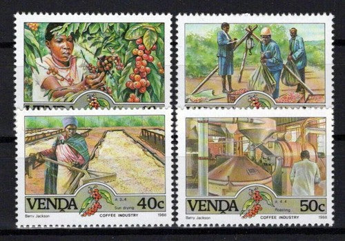 South Africa Venda 177-180 MNH Coffee Industry Farming ZAYIX 0424S0079M