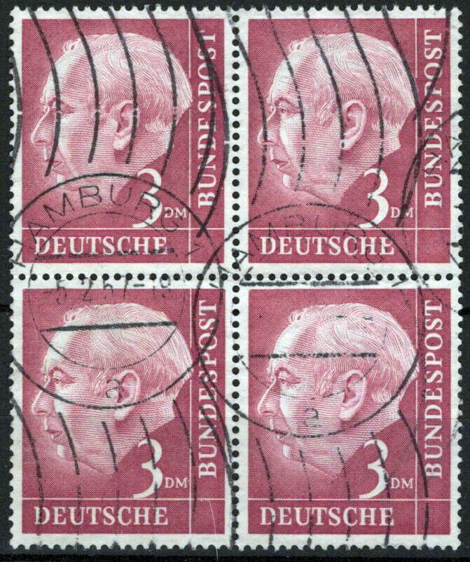 ZAYIX Germany 721 Used Block President Theodor Heuss Politician 042523S119