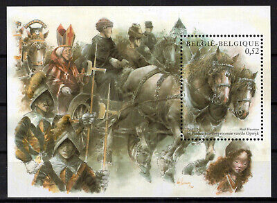 Belgium 1921 MNH Horses Equine St. Paul Horse Procession Zayix Stamps 0125M0159M