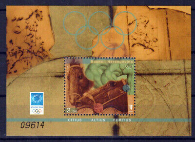 Bosnia & Herzegovina 479 MNH Horses Equine Olympics Zayix Stamps 0125M0161
