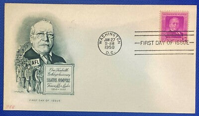 US FDC 988 Artmaster Samuel Gompers AFL Labor ZAYIX 010622SM73
