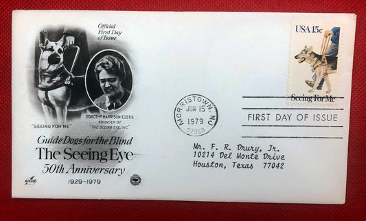 1979 US Artcraft FDC 1787- Seeing Eye Guide Dogs for Blind ZAYIX 010222SM58M