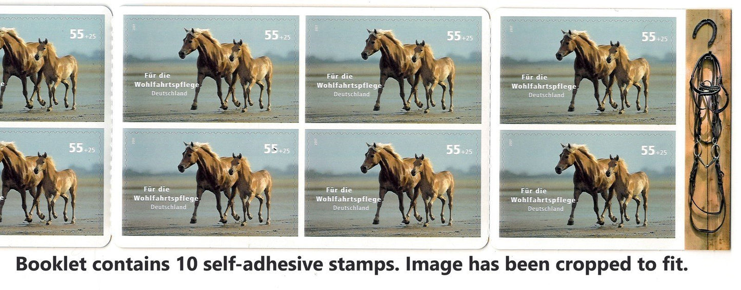 Germany B996a MNH Horses Semi-Postal Equine Mare & Colt ZAYIX 0125M0171