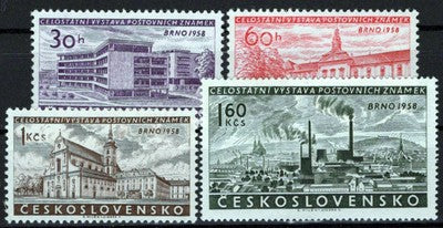 Czechoslovakia 878-881 MNH Architecture St. Thomas Church Zayix Stamps 0425S0026