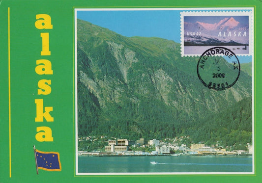 US Maxi Card FDC Alaska Statehood, Juneau Bay ZAYIX 0924M0228
