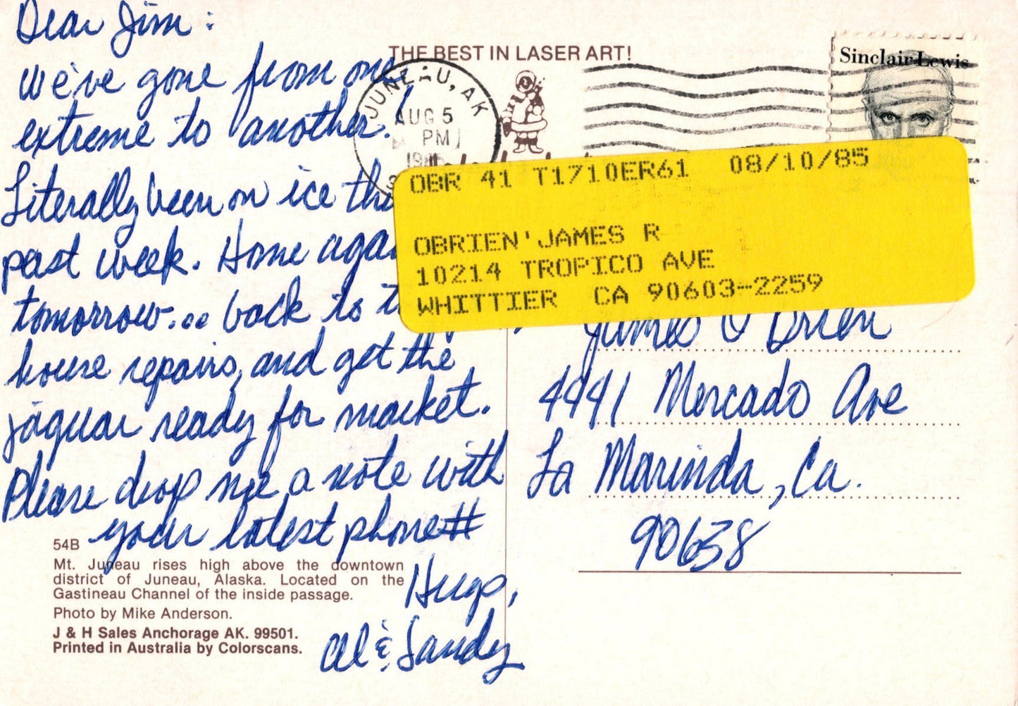 US Maxi Card FDC Alaska Statehood, Juneau Bay ZAYIX 0924M0228