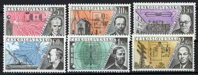 Czechoslovakia 949-954 MNH Communications Radio Zayix Stamps 0425S0048