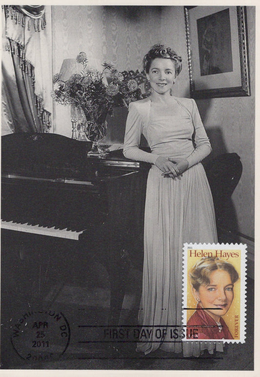 US Maxi Card FDC UA Helen Hayes, actress, Theater ZAYIX 0924M0162
