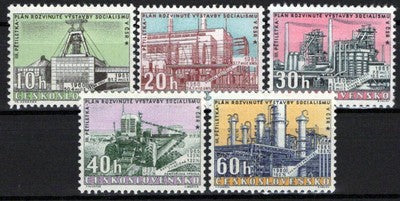 Czechoslovakia 992-996 MNH Architecture Industry Zayix Stamps 0425S0059