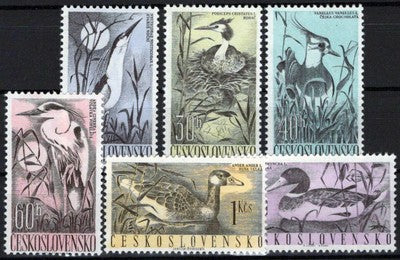 Czechoslovakia 1007-1012 MNH Birds Heron Graylag Goose Zayix Stamps 0425S0064