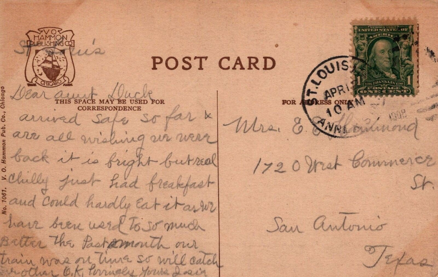 Franklin Bridge, Forest Park, MO Annex Sta. Triplex 0324M0361 ZAYIX Postcard