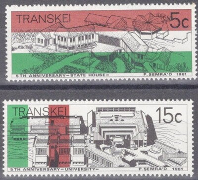 ZAYIX South Africa Transkei 91-92 MNH State House University Architecture