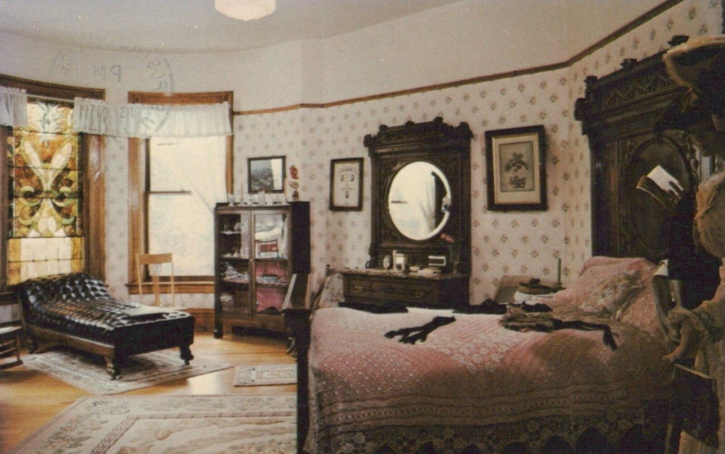Laramie Plains Museum Ivinson Bedroom slogan cancel 0324M0363 ZAYIX Postcard