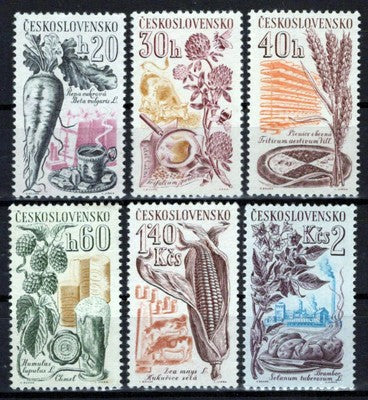Czechoslovakia 1063-1068 MNH Food Agriculture Coffee Zayix Stamps 0425S0080
