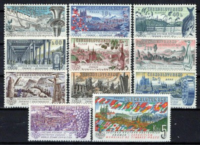 Czechoslovakia 1070-1080 MNH Industry Fish Agriculture Zayix Stamps 0425S0082