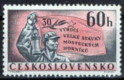 Czechoslovakia 1104 MNH Miner Flags Industry Zayix Stamps 0425S0086